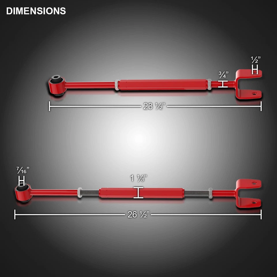 Fits 92-97 E36 98-04 E46 92-02 318i 92-04 325i 328i M3 Rear Camber Control Arms Foto 3 de 4