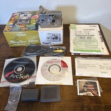 Canon PowerShot S200 Digital Elph Camera 2MP Bundle W/ Box & Extras