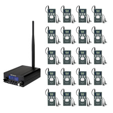 Retekess TR508 FM Transmitter Broadcast Stereo Radio Station 20 Receiver Meeting