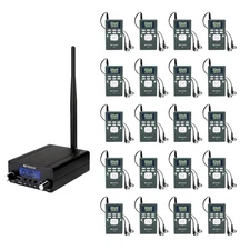 Retekess TR508 FM Transmitter Broadcast Stereo Radio Station 20 Receiver Meeting