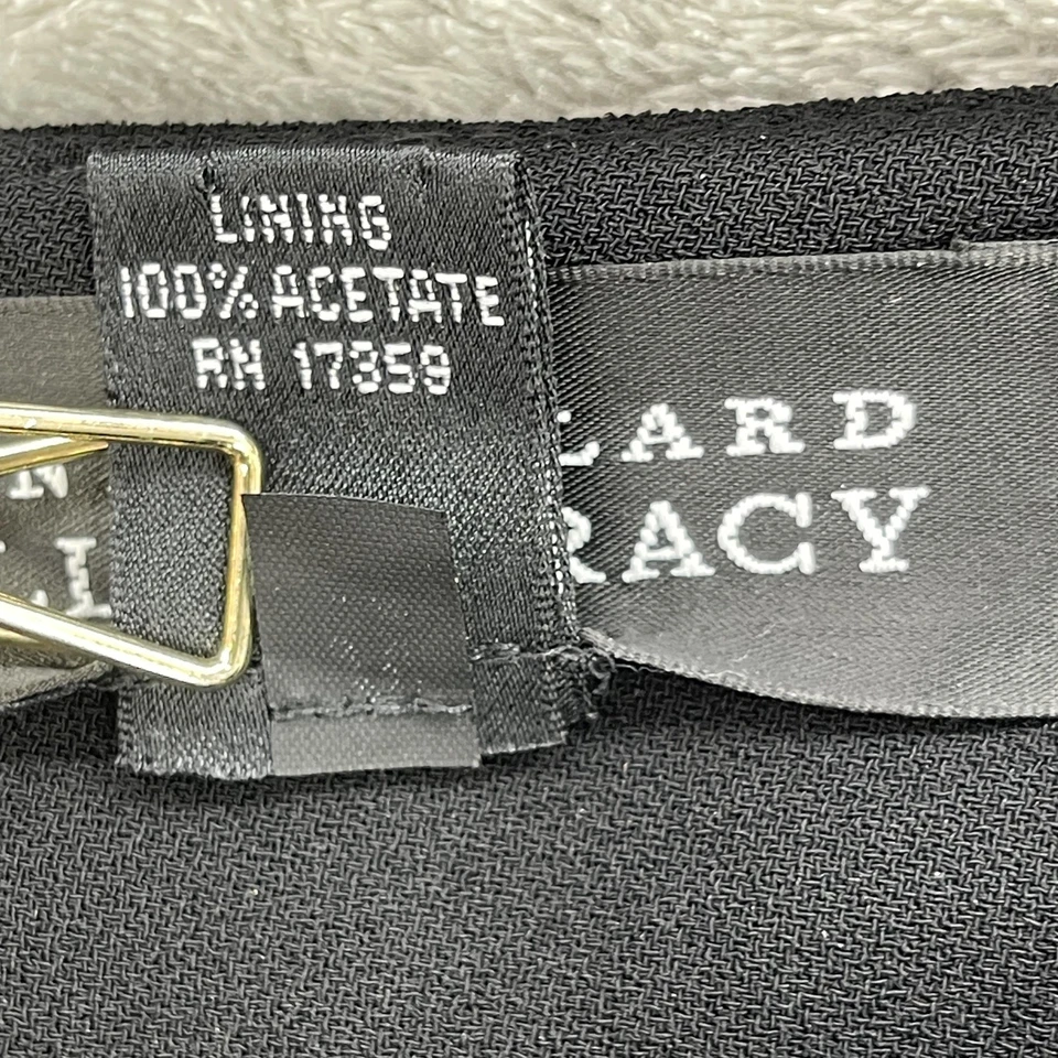 Linda Allard Ellen Tracy Falda de Carrera Mujer Lápiz Academia Grapa Negra Talla 12 Foto 4 de 4