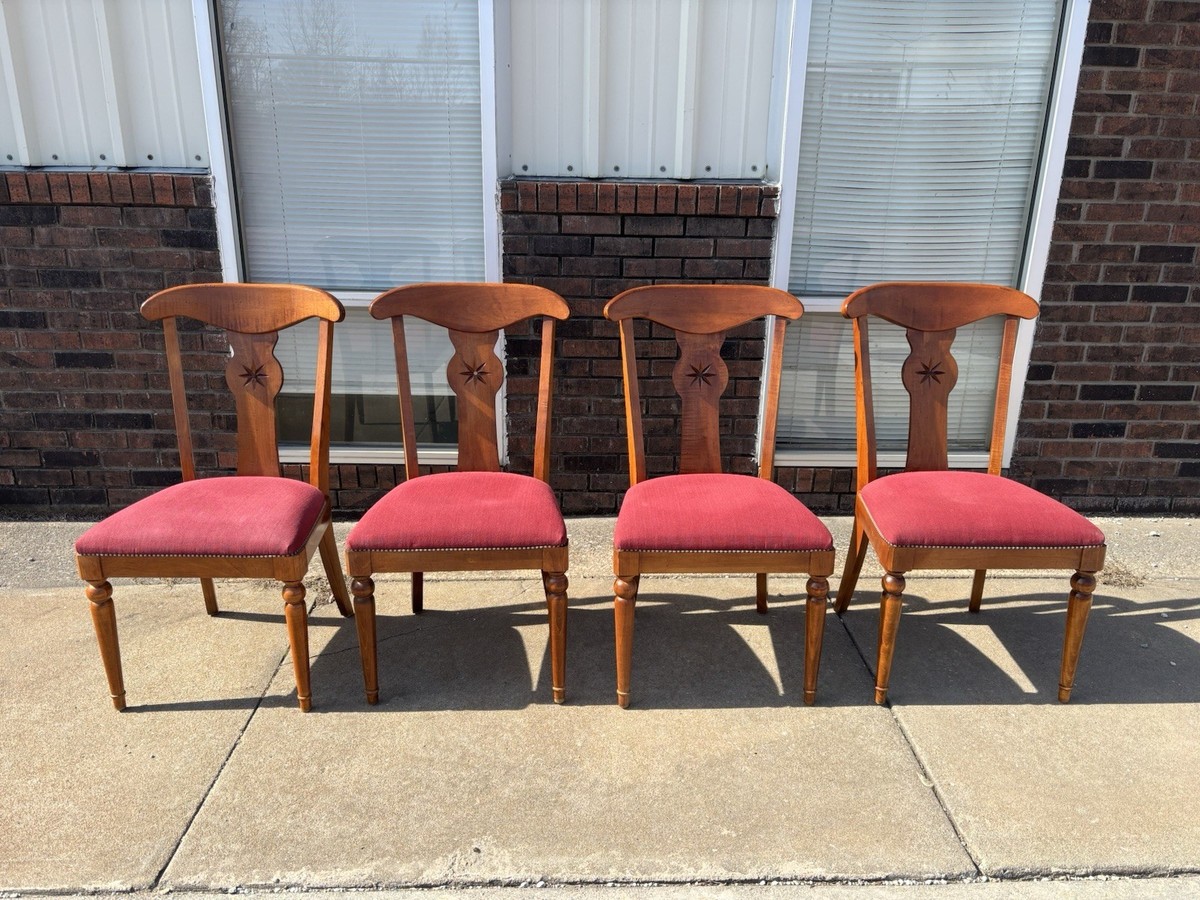 Set of 4 ETHAN ALLEN New Country Collection Dining Room Chairs 17