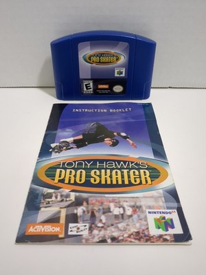 Tony Hawk's Pro Skater (N64, 1999), Game & Manual, Tested and Working