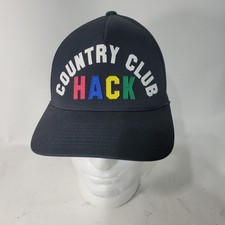 G Fore Hat Mens Black Country Club Hack Snapback Trucker Flexfit Tech 110 