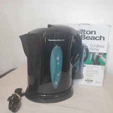 Hamilton Beach 1.8 Liter Black Cordless Electric Water/Tea Kettle Auto Shut 