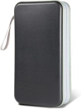 CD/DVD Case Storage, 100 Capacity Holder - Plastic Disc Case Storage Wallet Bind