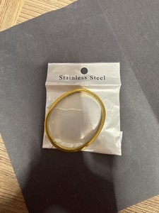 Authentic Gold-Plated Mother of Pearl Inlay Bangle Bracelet with Crystals