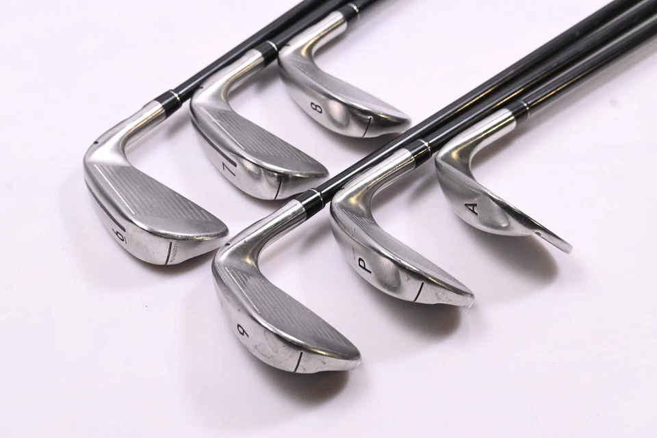 Left Hand Taylormade M5 Irons / 6-PW+GW / Regular Flex Atmos Orange 6 Shafts - Image 4 of 4