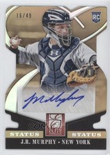 2014 Donruss Elite Signatures Status Gold Die-Cut 16/49 JR Murphy #63 Auto 0a1