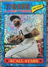 2026 Topps Heritage #243 Gleyber Torres Chrome Light Blue Sparkle All Star