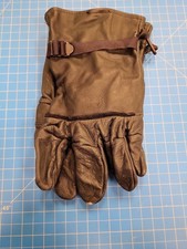 US Military Black Leather Light Duty Gloves Size 5 Nationwide Glove Co USGI
