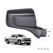 Side Mirror Compatible with Right Passenger Side R - 7 Pins  Textured Black
