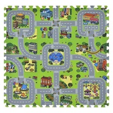Puzzlematte Kinderteppich Spielteppich Spielmatte Straße B-WARE