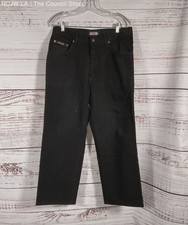 Moschino Vintage Peace Wide Leg Jeans Black 36