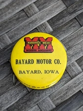 Minneapolis Moline Advertising Celluloid Tape Measure Bayard Motor Co Iowa IA