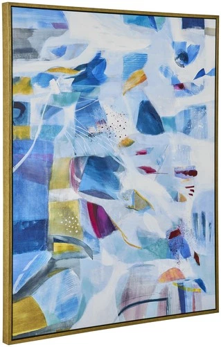 Uttermost 32318 The Story Of Water 55" x 44" Framed Abstract - MultiColor - Picture 1 of 6