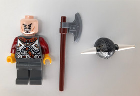 LEGO Viking Warrior vik025, Variant Head, From Set 7021 Ofnir Dragon Retired