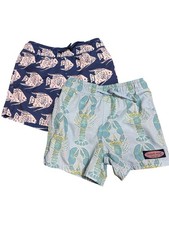 Bundle lot of Vineyard Vines boys chappy swim shorts trunks size 5 lobster fish