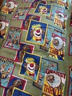 Vintage Circus Fabric Bedspread Blanket Coverlet Pillow Sham — photo 1