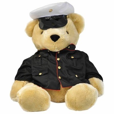 24 Inch US Marine Corps Extra Large Teddy Bear in Dress Blues