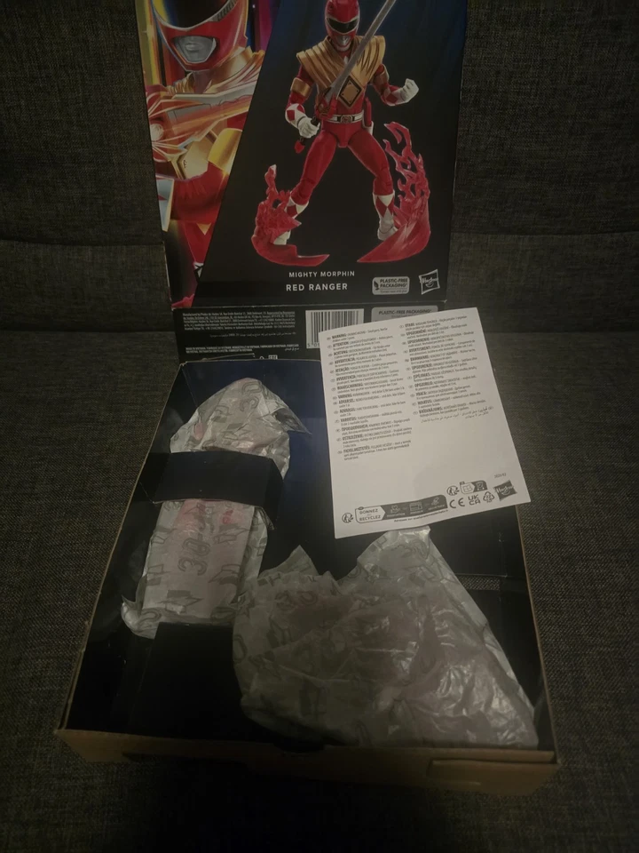 Power Rangers Lighting Collection Remastered Red Ranger Hasbro Foto 2 de 4