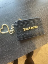 Black Juicy Couture Card Holder With Keychain