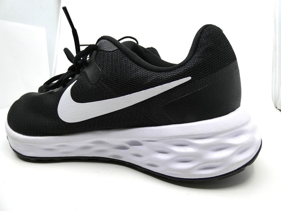 Nike Men's Revolution 6 Wide Black/White Running Shoes DD8475-003 Sz 11 W - Image 2 of 4