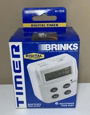 Brinks Security Digital LCD Screen Timer Model No. 44-1020 Indoor Use Only NEW