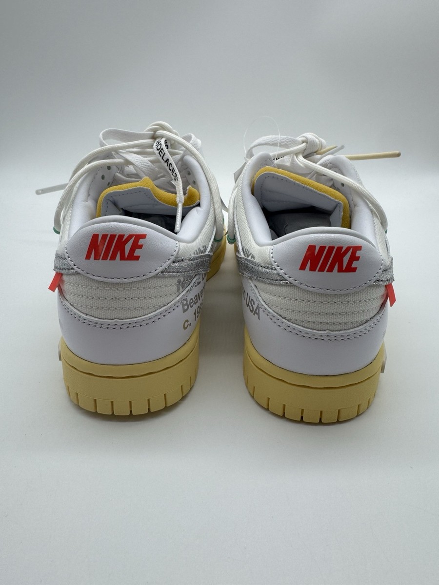 Nike Off-White x Dunk Low Lot 01 of 50 DM1602-127 Youth Size