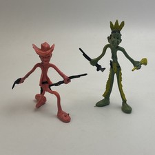 Cowboy And Indian Native American Vintage Bendable Figures Toys Lot Of 2