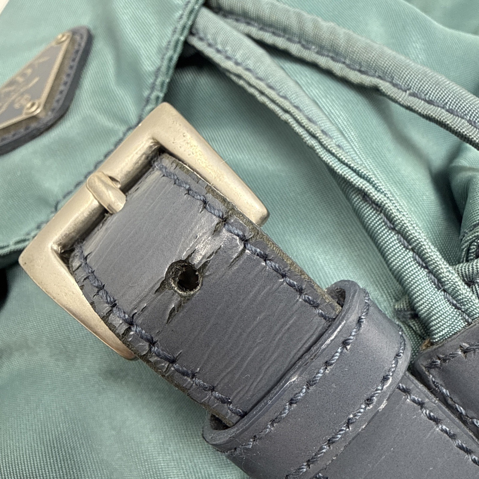 Prada Tessuto  Double Pocket Drawstring Buckle Ny… - image 15