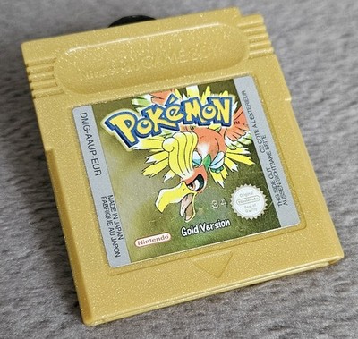 Pokemon Gold Version Nintendo Gameboy UK PAL Original Neue Batterie 