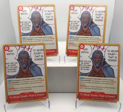To Never Doubt--That Is Power! Playset - OP12-016 x4 - Legacy of the Master
