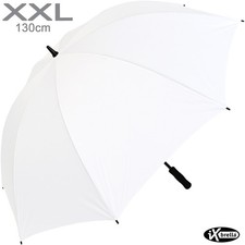 Regenschirm Brautschirm Hochzeit XXL 130cm leicht weiß Hochzeitsschirm