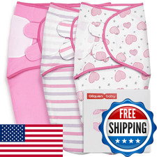 Gllquen Baby Swaddles For Newborns - 3 Pack Baby Adjustable Swaddle Sleep Sack