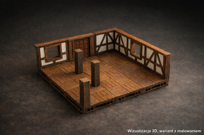 Town Terrain DnD   28-32 mm OpenForge Druk 3D - Zestaw Startowy