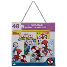 Spidey And His Amazing Friends 48 Pieces 4 Puzzle Pack Disney Junior Marvel