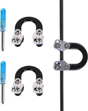 Metal archery d loop compound bow release nock 2 pack black