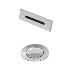 Pop-Up Drain Trim Kit with Overflow Plate, Polished Chrome