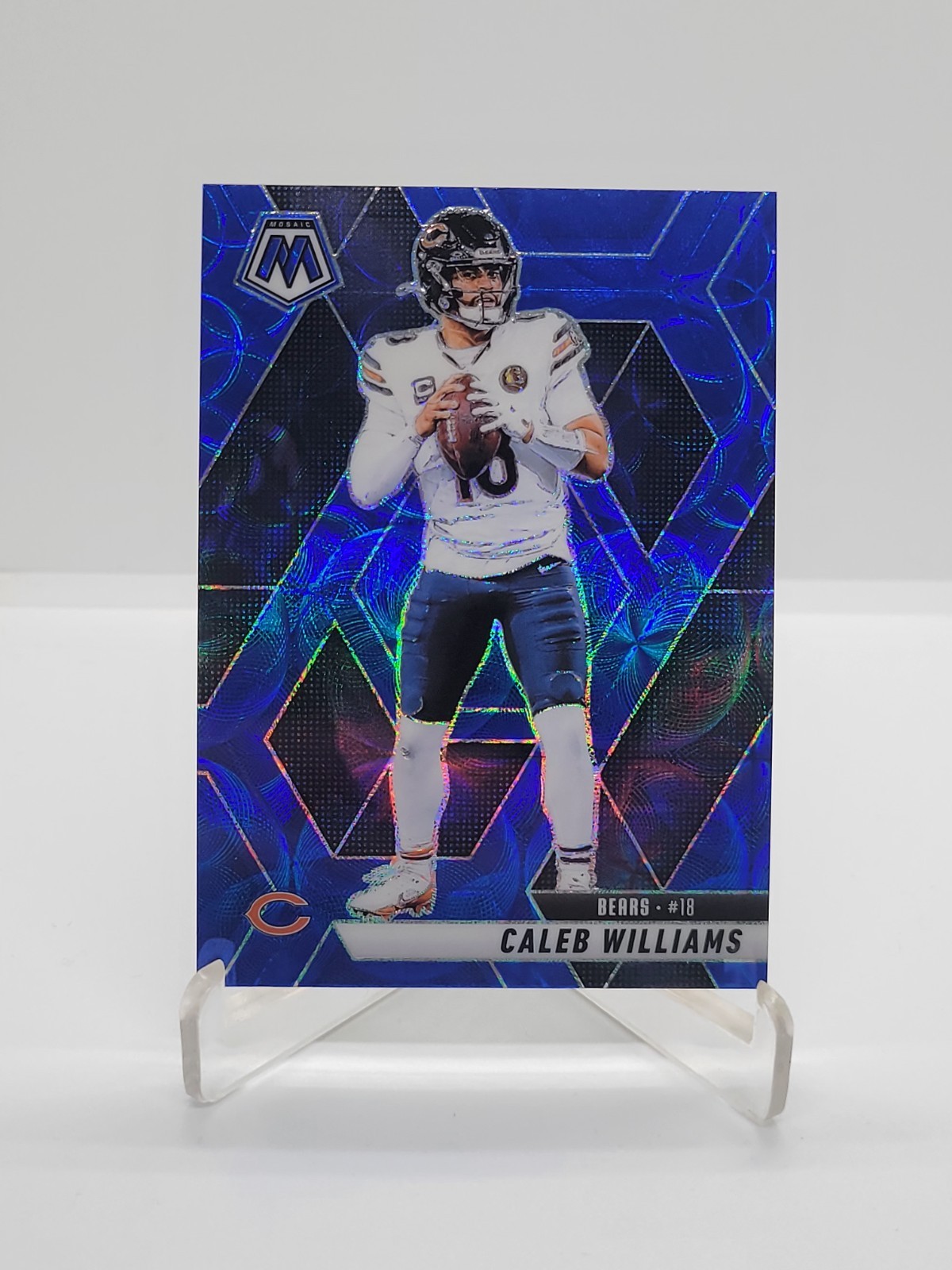 2025 Panini Mosaic - Caleb Williams #22 Blue Scope Prizm