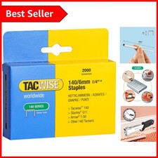 Versatile 140/6mm Heavy Duty Galvanised Staples - Pack of 2000 for Home Repairs 0.0050 per staple