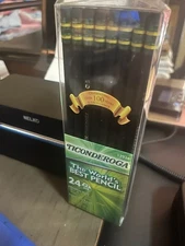 DIXON TICONDEROGA #2 HB PENCIL BOX OF 24 PREMIUM WOOD BLACK LATEX FREE ERASER