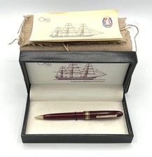Omas A. Vespucci L.E. 1989 red briarwood ballpoint pen NEW in box