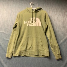 The North Face Women's Hoodie Size M Green Logo Pullover Sweatshirt Drawstring