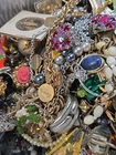 Vintage/Retro/Modern Costume Scrap/Wear  Jewelry Lot Box  17+ LBS