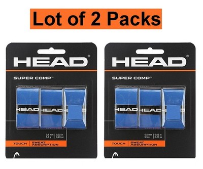 LOT OF 2 Head Super Comp Racquet Overgrip Grip  3 pack  ( BLUE ) Tennis