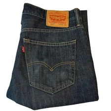 Levi's 527 Men's Blue Denim Jeans 34x30 Slim Bootcut Cotton Dark Wash