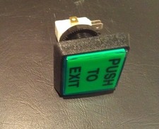 NEW PUSH TO EXIT BUTTON SWITCH LED LIGHT
