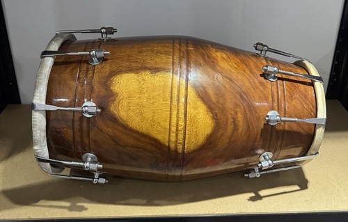 Professional Premium Full Size Dholak Dholki Drum (Pakhi Khachi) - Picture 2 of 4