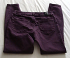 TAHARI Muted Purple "AMELIA" BUTTON FLY Skinny Jeans Sz 6/28 (26.5 Inseam) — photo 3